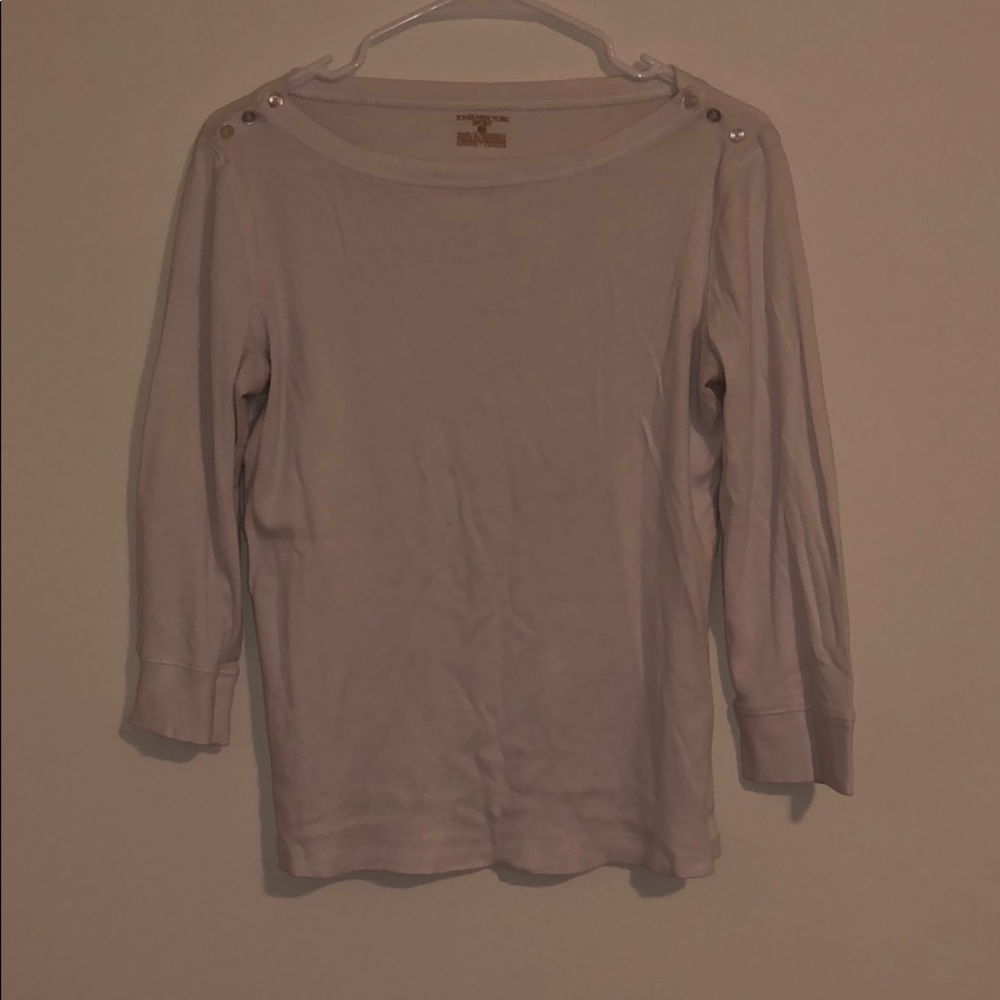White Jones New York boat neck top size M